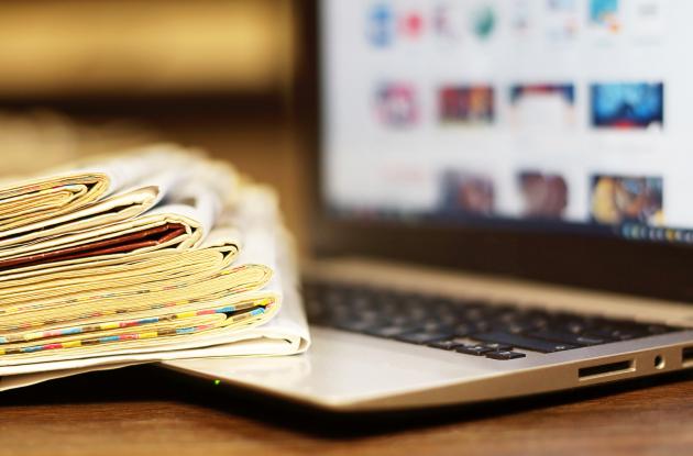 Journal table on laptop