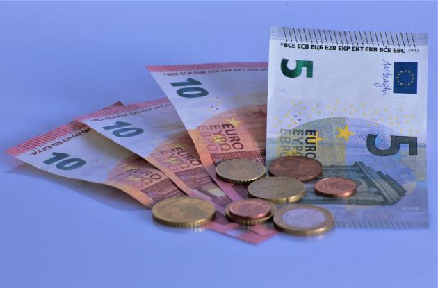 Mønter og sedler, Euro